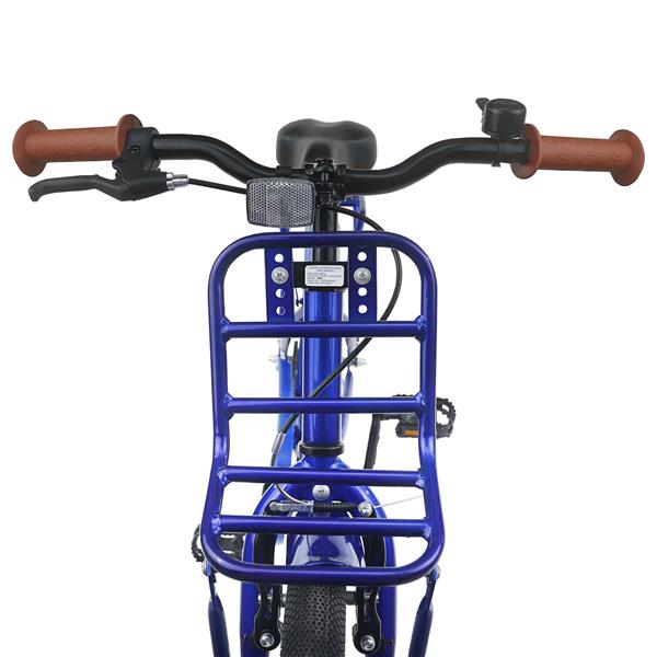 Grote foto vidaxl kinderfiets 22 inch voor 7 12 jaar oud donkerblauw fietsen en brommers herenfietsen