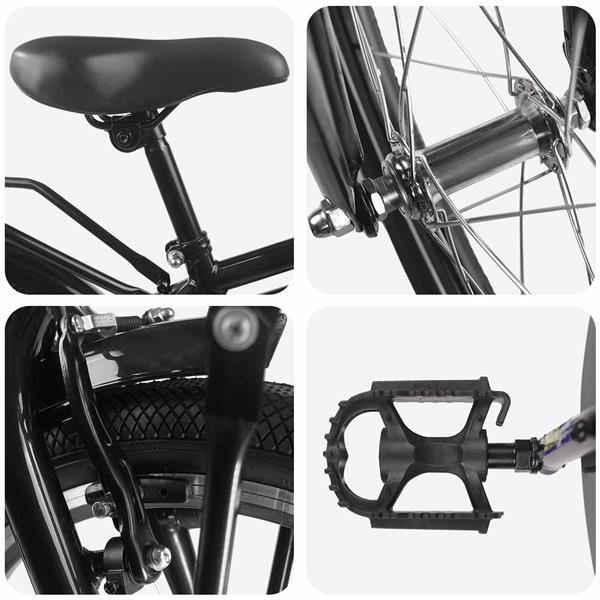 Grote foto vidaxl kinderfiets 22 inch voor 7 12 jaar oud zwart fietsen en brommers herenfietsen