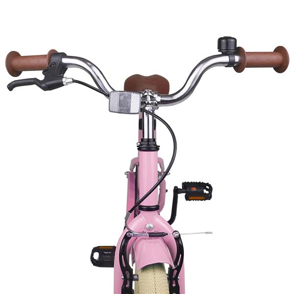 Grote foto vidaxl kinderfiets 22 inch voor 7 12 jaar oud lichtroze fietsen en brommers herenfietsen