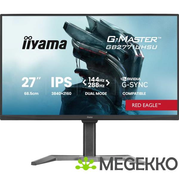 Grote foto iiyama g master gb2771uhsu b1 27 4k ultra hd ips 144hz gamingmonitor computers en software overige computers en software