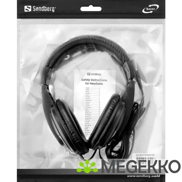 Grote foto sandberg 325 29 bedraad zwart audio tv en foto koptelefoons
