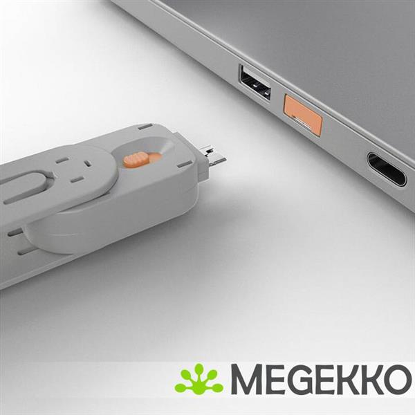 Grote foto lindy 40453 usb port blocker pack 4 colour code orange computers en software overige computers en software