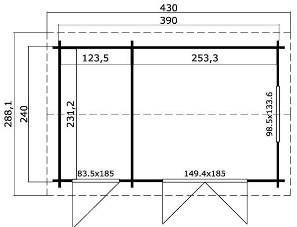 Grote foto nieuw tuinhuis wrexham 1 tuin en terras tuinhuisjes en blokhutten