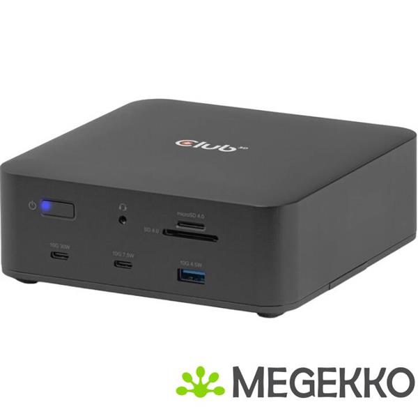 Grote foto club3d csv 2562 laptop dock poortreplicator bedraad thunderbolt 5 zwart computers en software overige computers en software