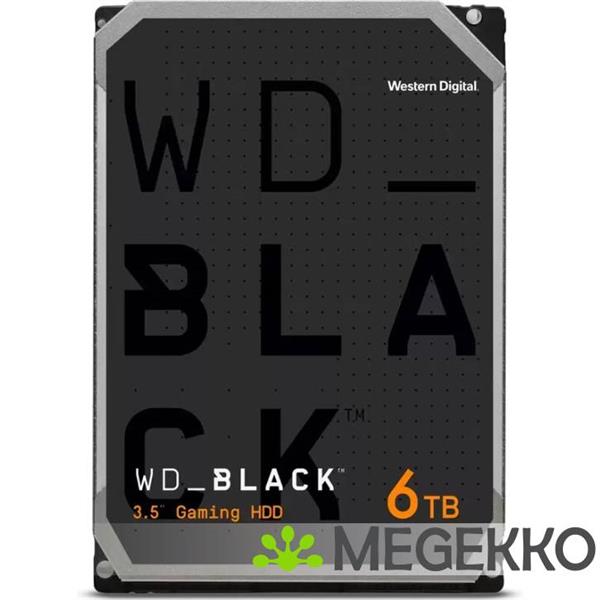 Grote foto western digital wd black wd6004fzbx interne harde schijf 6 tb 7200 rpm 256 mb 3.5 sata iii computers en software harde schijven