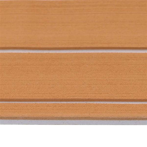 Grote foto vidaxl bootmat gestreept bruin met wit 240 x 90 x 0 5 cm eva doe het zelf en verbouw tegels