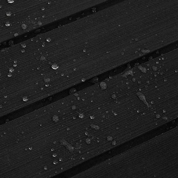 Grote foto vidaxl bootmat gestreept donkergrijs met zwart 240 x 90 x 0 5 cm eva doe het zelf en verbouw tegels