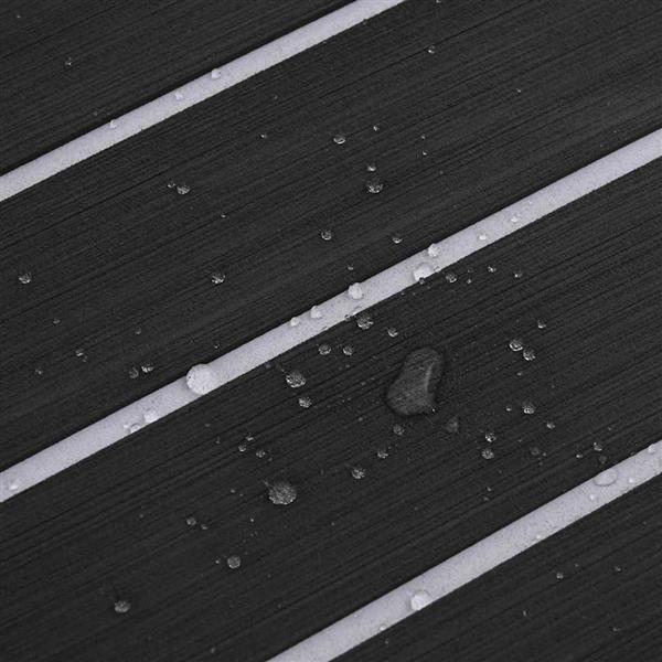 Grote foto vidaxl bootmat gestreept donkergrijs met wit 240 x 90 x 0 5 cm eva doe het zelf en verbouw tegels