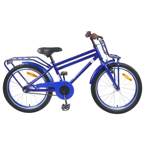 Grote foto vidaxl kinderfiets 18 inch voor 5 7 jaar donkerblauw fietsen en brommers herenfietsen