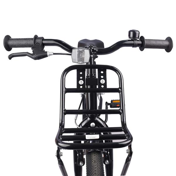 Grote foto vidaxl kinderfiets 18 inch voor 5 7 jaar oranje zwart fietsen en brommers herenfietsen