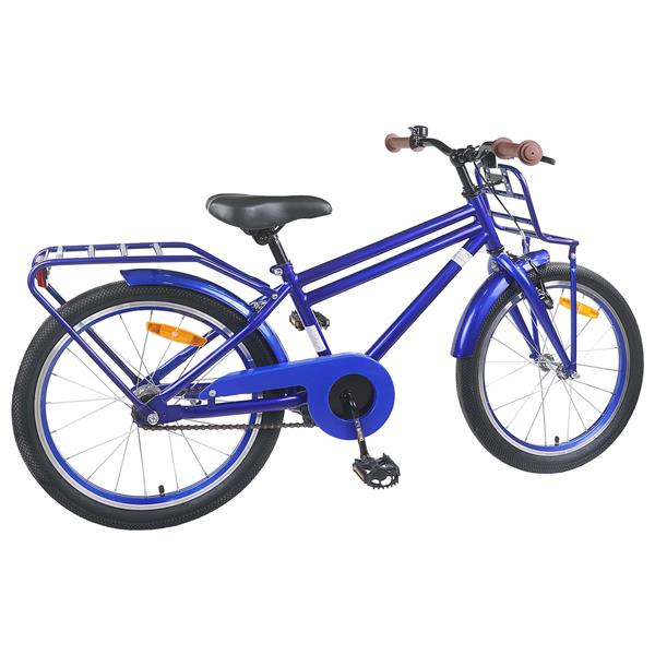 Grote foto vidaxl kinderfiets 18 inch voor 5 7 jaar donkerblauw fietsen en brommers herenfietsen