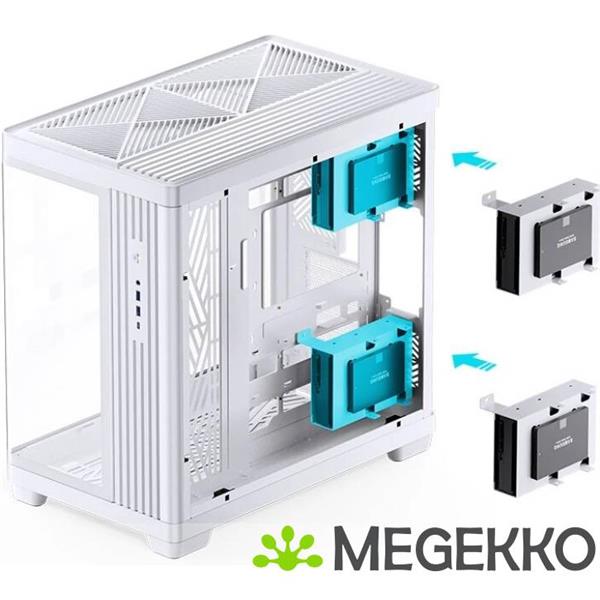 Grote foto jonsbo tk 4 white computers en software behuizingen en kasten