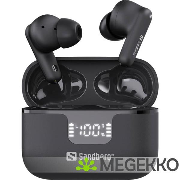 Grote foto sandberg 126 52 in ear draadloos zwart audio tv en foto koptelefoons