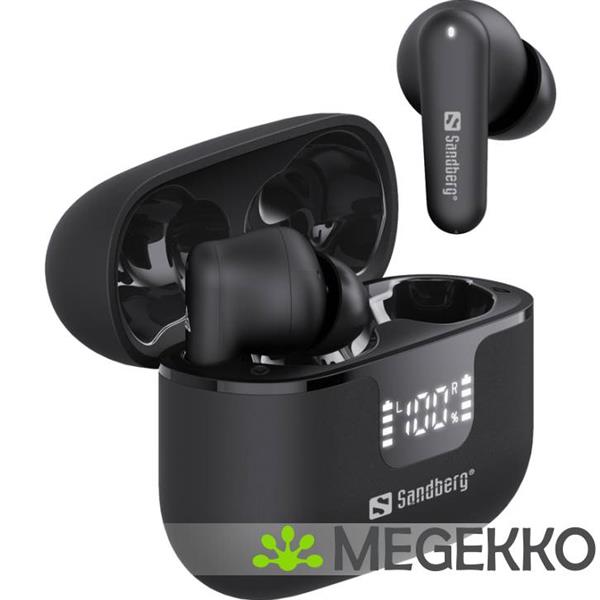 Grote foto sandberg 126 52 in ear draadloos zwart audio tv en foto koptelefoons