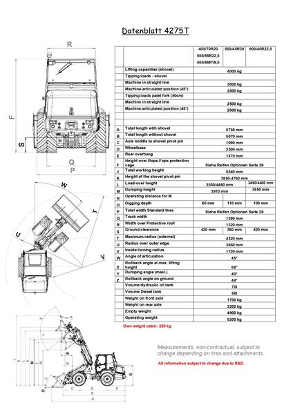 Grote foto thaler telescopische knikshovel 4275t agrarisch tractoren
