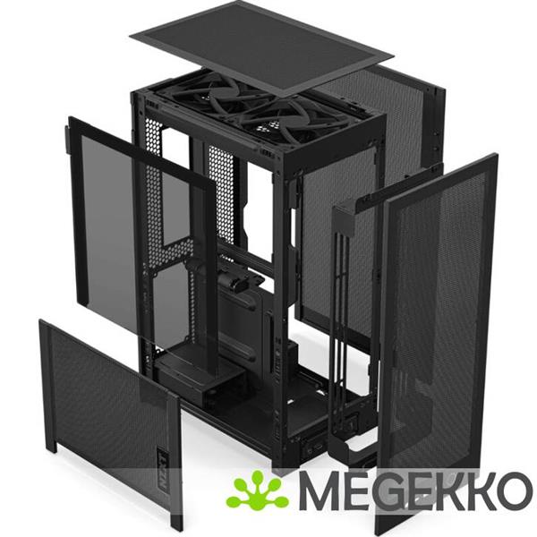 Grote foto nzxt h2 flow black computers en software behuizingen en kasten