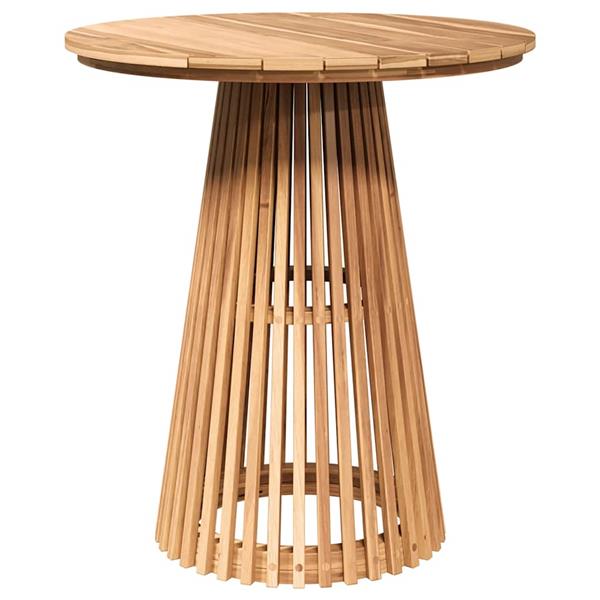 Grote foto vidaxl bijzettafel bruin 70 x 70 x 75 cm massief teakhout tuin en terras tuinmeubelen