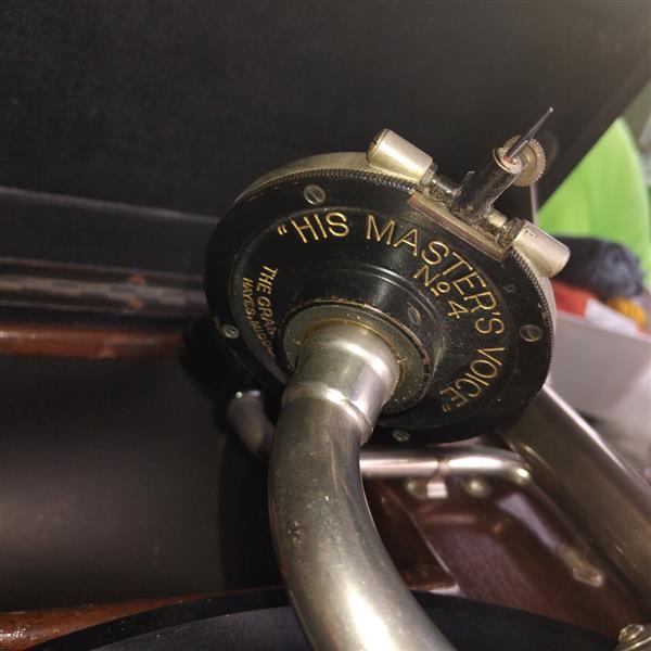 Grote foto antieke grammafoonspeler mhv antiek en kunst tv audio radio