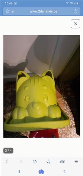 Grote foto schommelkat kinderen en baby wipstoeltjes