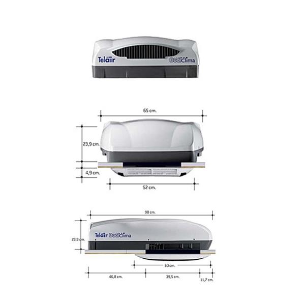 Grote foto telair airco dualclima 8400h wit caravans en kamperen caravan accessoires