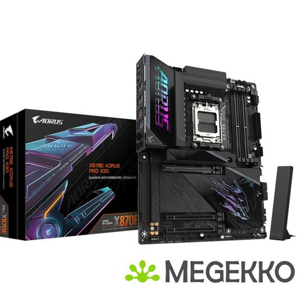 Grote foto gigabyte x870e aorus pro x3d computers en software moederborden