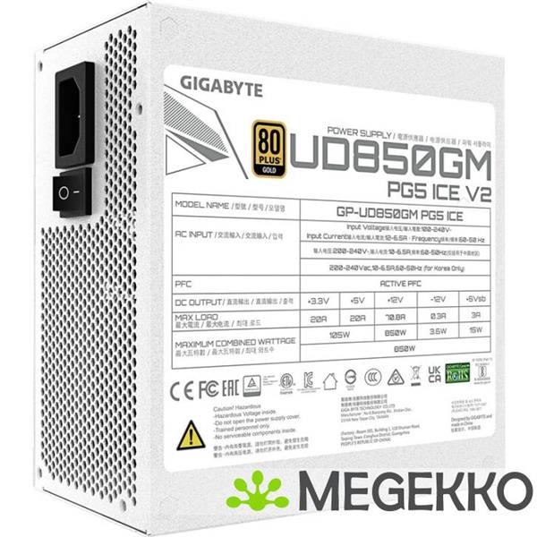 Grote foto gigabyte psu ud850gm pg5 v2 ice computers en software overige