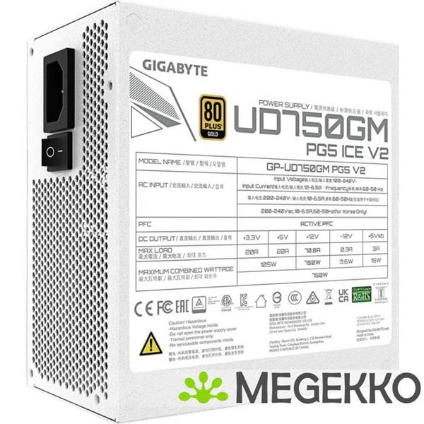 Grote foto gigabyte psu ud750gm pg5 v2 ice computers en software overige