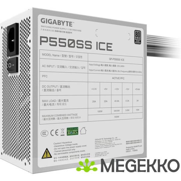 Grote foto gigabyte psu gp p550ss ice computers en software overige