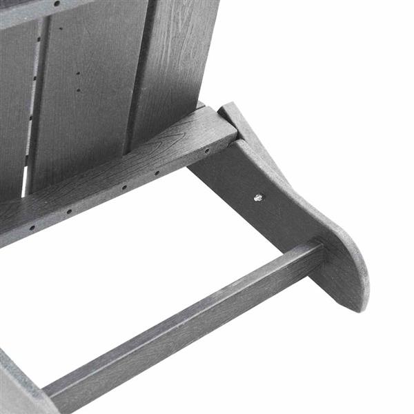 Grote foto vidaxl vouw adirondack stoel lichtgrijs 80 5 x 74 5 x 92 cm hdpe tuin en terras tuinmeubelen