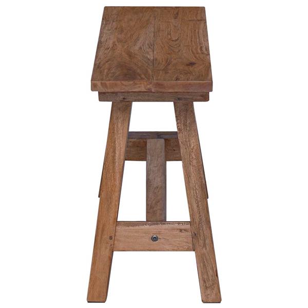 Grote foto vidaxl bank naturel 92 x 23 5 x 45 5 cm massief mahoniehout huis en inrichting overige huis en inrichting