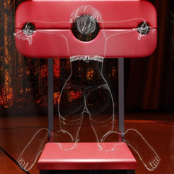 Grote foto nieuwe bondage banken en schavot in een erotiek sm toys