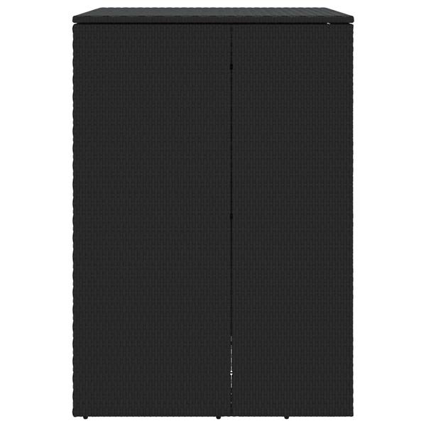 Grote foto vidaxl afvalbak box zwart 65 x 80 x 115 cm polyetheen tuin en terras tuinhuisjes en blokhutten