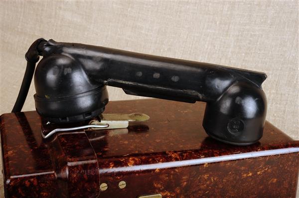 Grote foto oude franse veldtelefoon in goede staat audio tv en foto beamers en projectie apparatuur