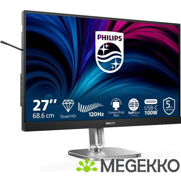 Grote foto philips 27b2u4601 00 27 quad hd 120hz ips monitor computers en software overige computers en software