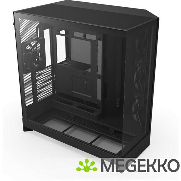 Grote foto nzxt h9 flow black 2025 computers en software behuizingen en kasten