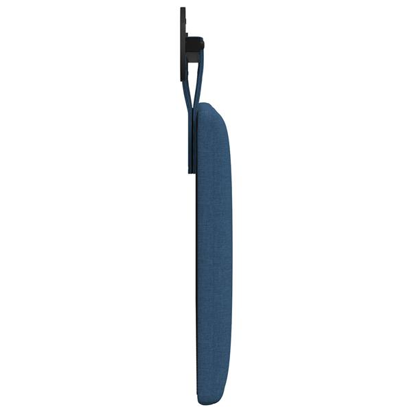 Grote foto vidaxl hangend hoofdeinde wandgemonteerd blauw 100 x 55 x 5 cm stof antiek en kunst stoelen en banken