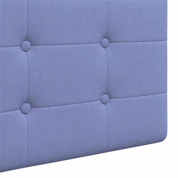 Grote foto vidaxl hangend hoofdeinde jeans blauw 210 x 55 x 5 cm stof antiek en kunst stoelen en banken