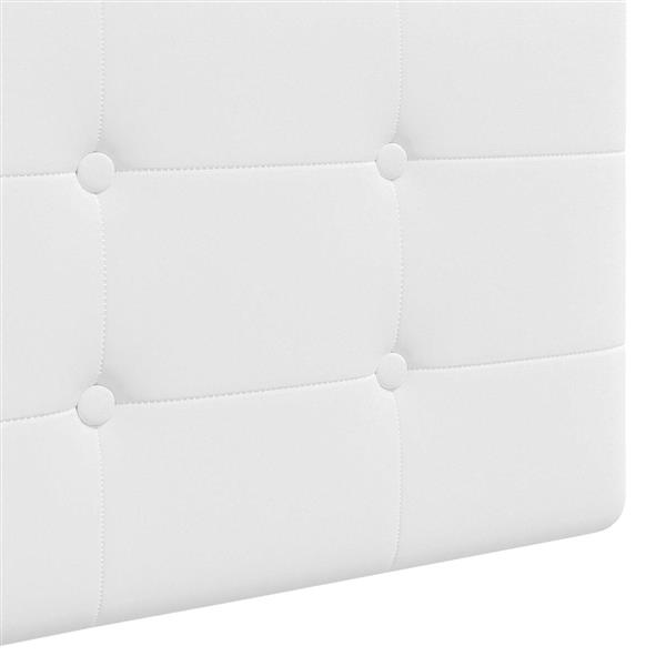 Grote foto vidaxl hangend hoofdeinde wandgemonteerd wit 210 x 55 x 5 cm stof antiek en kunst stoelen en banken