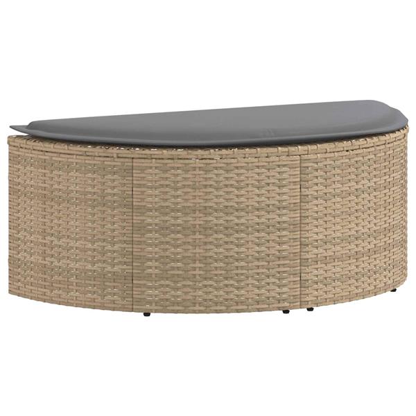 Grote foto vidaxl tuinbankstel met kussen 8 pcs beige en licht grijs poly rattan tuin en terras tuinmeubelen