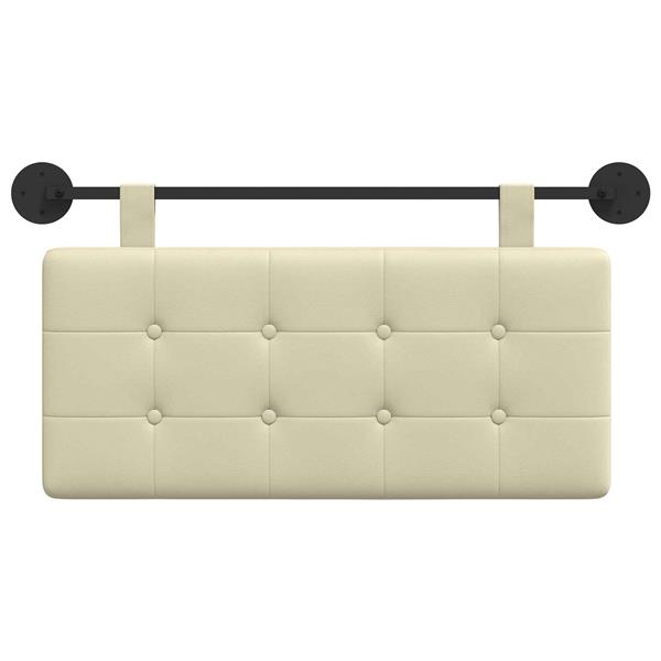 Grote foto vidaxl hangend hoofdeinde cr me 100 x 55 x 5 cm nep leer antiek en kunst stoelen en banken