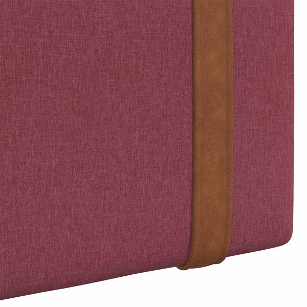Grote foto vidaxl hangend hoofdeinde effen wijnrood 150 x 55 x 5 cm antiek pu antiek en kunst stoelen en banken