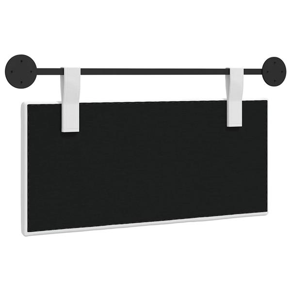 Grote foto vidaxl hangend hoofdeinde wandgemonteerd wit 100 x 55 x 5 cm stof antiek en kunst stoelen en banken