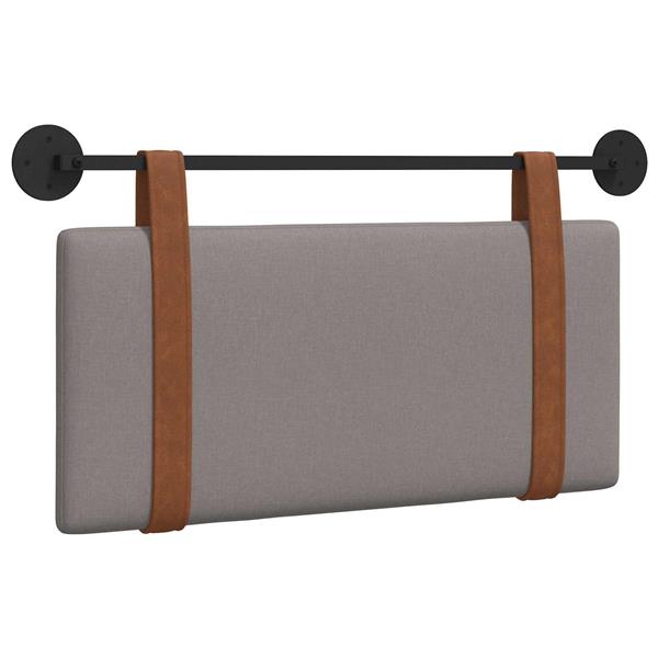 Grote foto vidaxl hangend hoofdeinde effen taupe 90 x 55 x 5 cm antiek pu antiek en kunst stoelen en banken