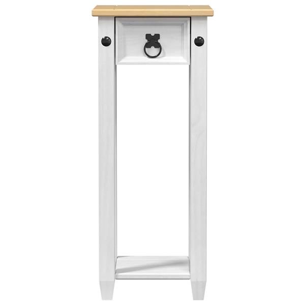 Grote foto vidaxl plantenstandaard wit 30 x 30 x 73 cm massief grenenhout tuin en terras overige tuin en terras