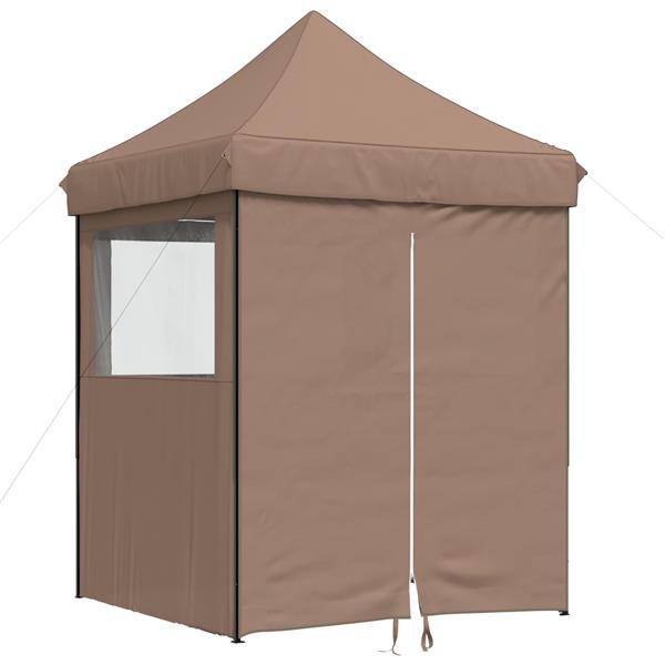 Grote foto vidaxl partytent bruin 200 x 200 x 306 cm oxford stof tuin en terras overige tuin en terras