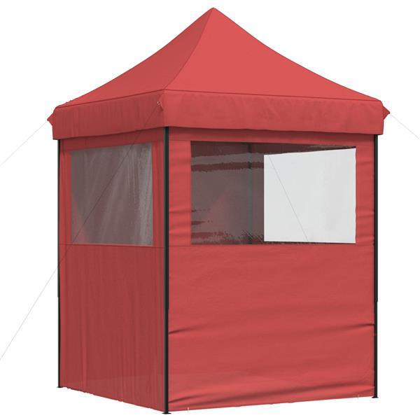 Grote foto vidaxl partytent bordeauxrood 200 x 200 x 306 cm oxford stof tuin en terras overige tuin en terras