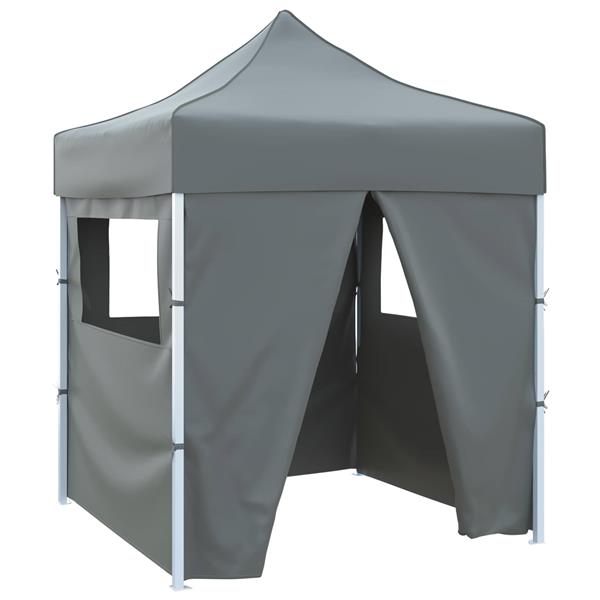 Grote foto vidaxl partytent antraciet 200 x 200 x 315 cm oxford stof tuin en terras overige tuin en terras
