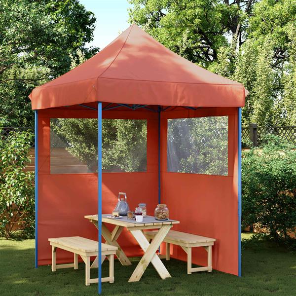 Grote foto vidaxl partytent terracotta 200 x 200 x 306 cm oxford stof tuin en terras overige tuin en terras