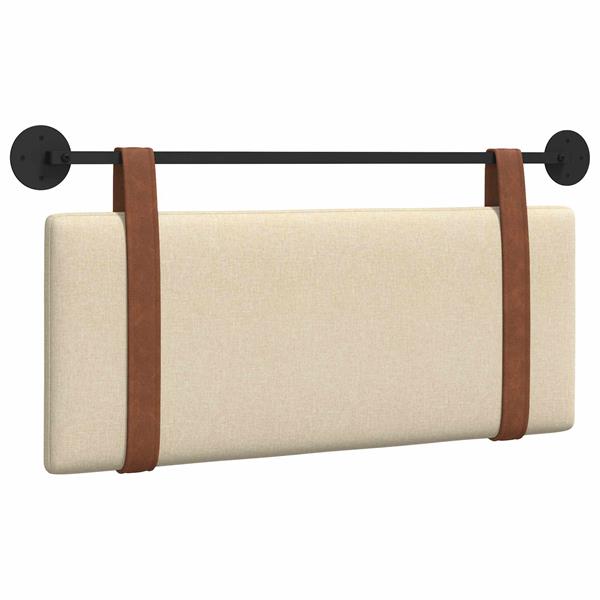 Grote foto vidaxl hangend hoofdeinde effen cr me 110 x 55 x 5 cm antiek pu antiek en kunst stoelen en banken