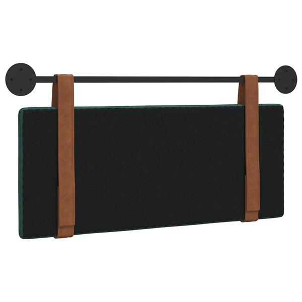 Grote foto vidaxl hangend hoofdeinde effen donkergroen 110 x 55 x 5 cm antiek pu antiek en kunst stoelen en banken